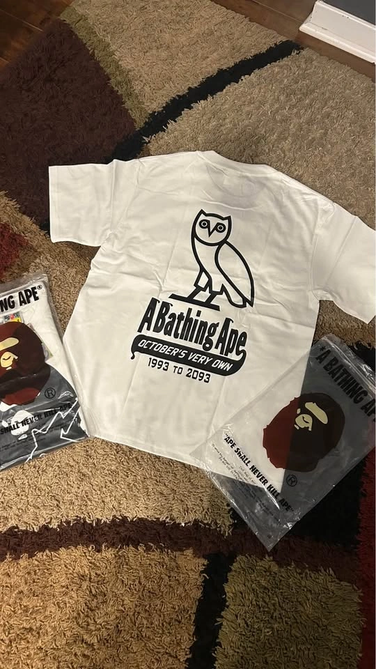 OVO X Bape Tee Size S and M - photo 2