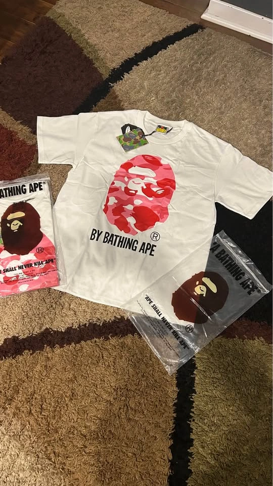 Pink Bape Tee Size S and M