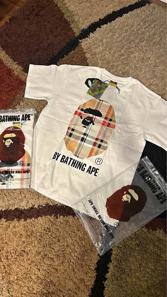 White Bape Tee Size S and M