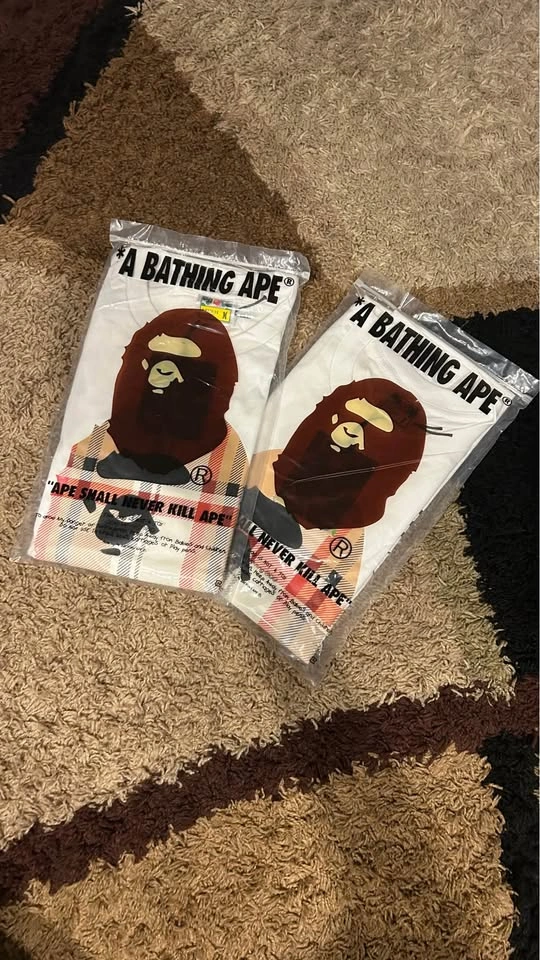 White Bape Tee Size S and M - photo 3