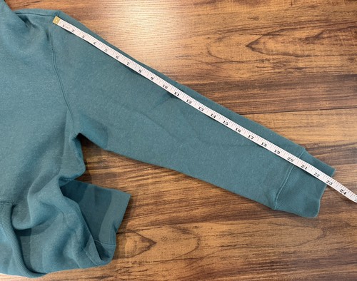 Dark Teal Boyfriend Hoodie Oversized Size SMALL - photo 5