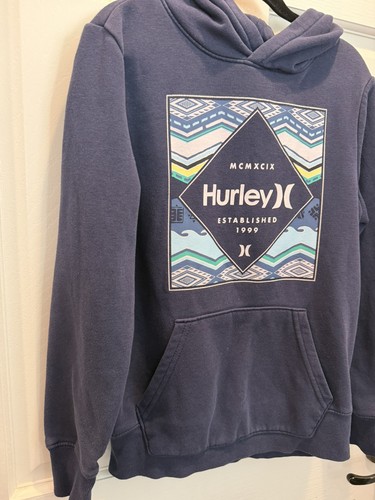 Hurley Boys Size Medium(10-12) Navy Blue Hoodie - photo 2