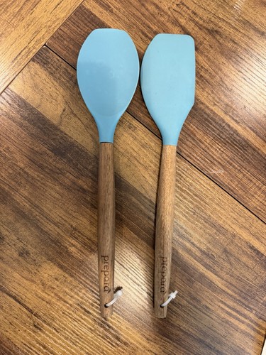 Prepara Acacia and Silicone Spoonula and Spatula set
