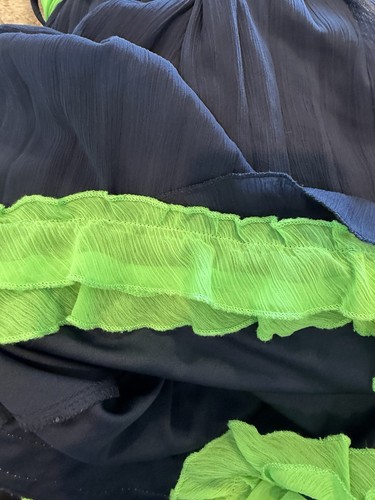 Beautiful Girls Dress Easter Any Occasion Size 14 Navy/Green - photo 4
