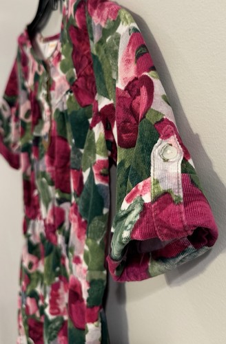 GYMBOREE PLUM PONY Floral Corduroy DRESS Size 10 - photo 3