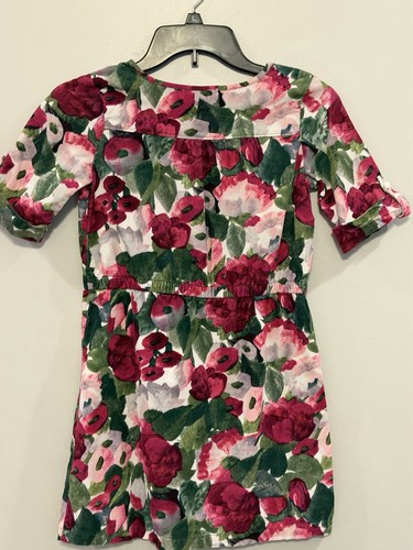 GYMBOREE PLUM PONY Floral Corduroy DRESS Size 10 - photo 5