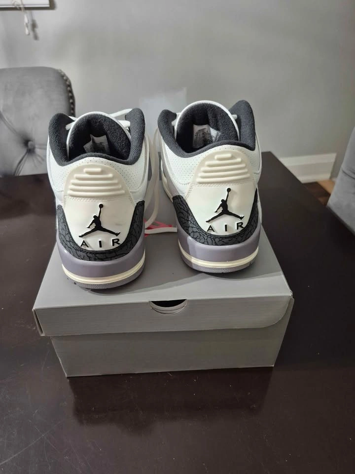 AIR JORDAN 3 RETRO CEMENT GREY 10.5M OG ALL - photo 4