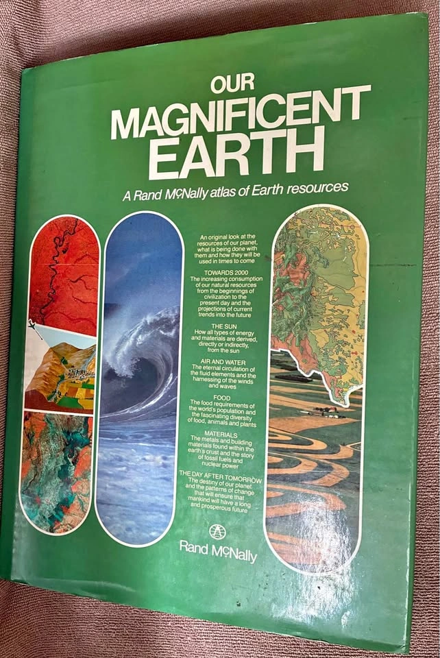 Vintage 1979 Hardcover Atlas: "Our Magnificent Earth"