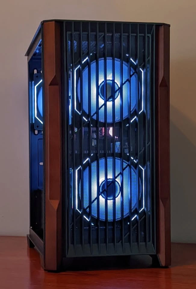 Wood Grain Gaming Pc | Ryzen 5 5500 - Rtx 3060 ti - 16gb ddr4 - photo 2