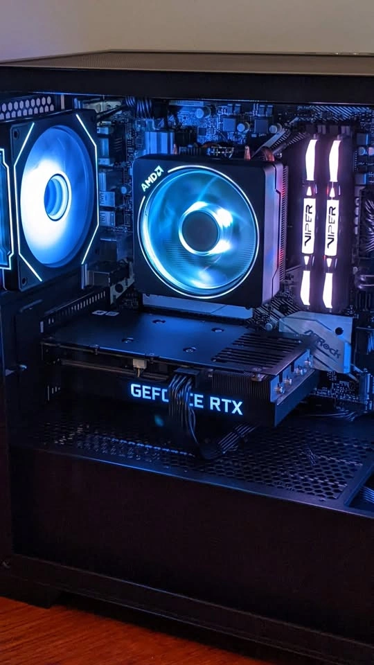 Wood Grain Gaming Pc | Ryzen 5 5500 - Rtx 3060 ti - 16gb ddr4 - photo 4