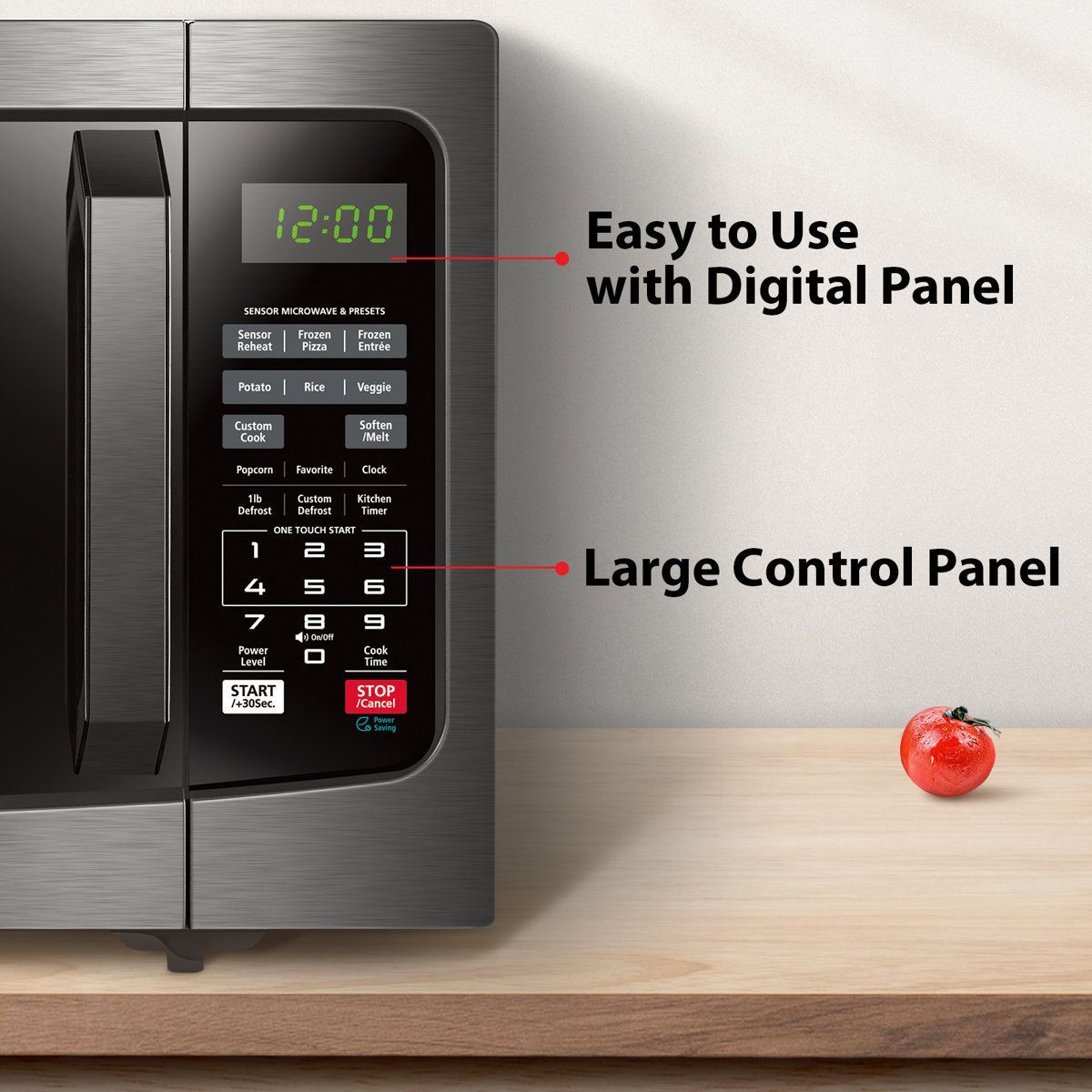TOSHIBA Countertop Microwave, Smart Sensor, 1100W - photo 2