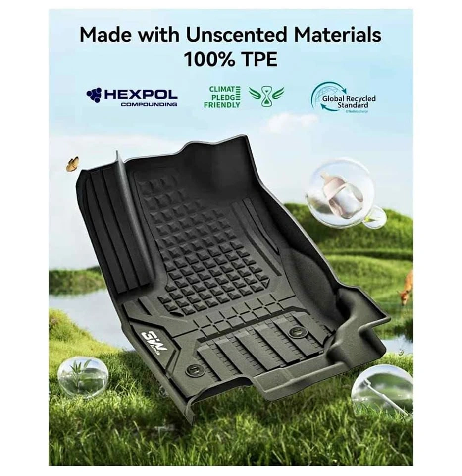 3W Floor Mats for Toyota 4Runner 2025 2026 Hybrid Only