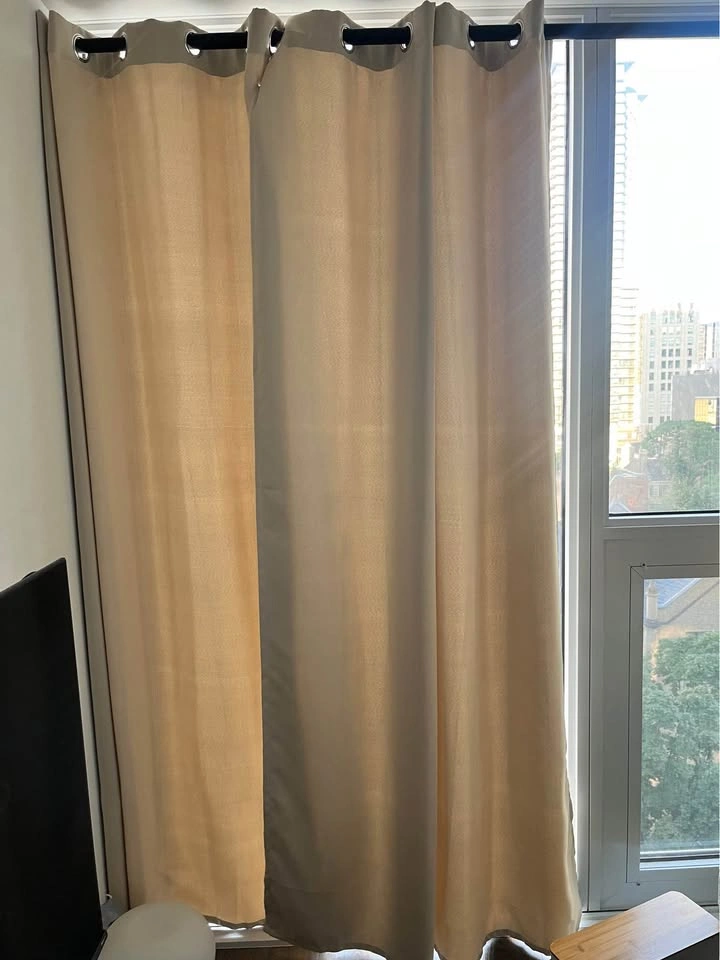 Blackout curtains Beige x 4 panels - photo 3