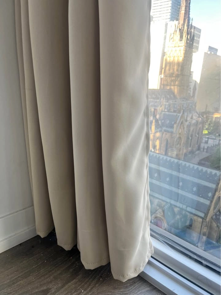Blackout curtains Beige x 4 panels - photo 4