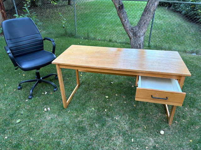 Wooden Desk and Chair Set - photo 3