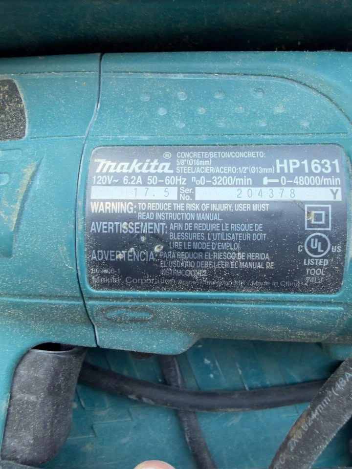 Makita HP1631 5/8" Hammer Drill with Keyless Chuck - photo 2