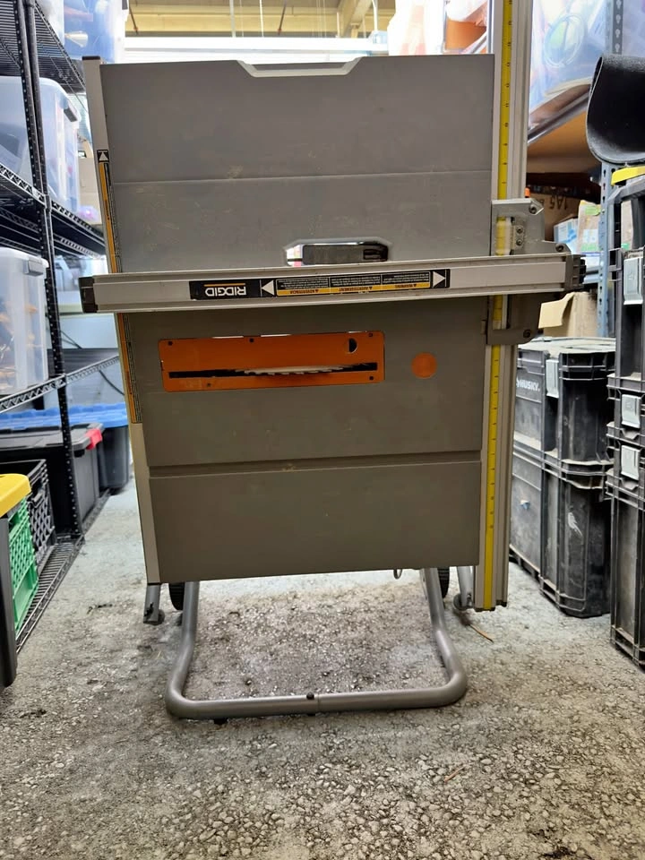 RIDGID R4513 10" Pro Jobsite Table Saw with Rolling Stand