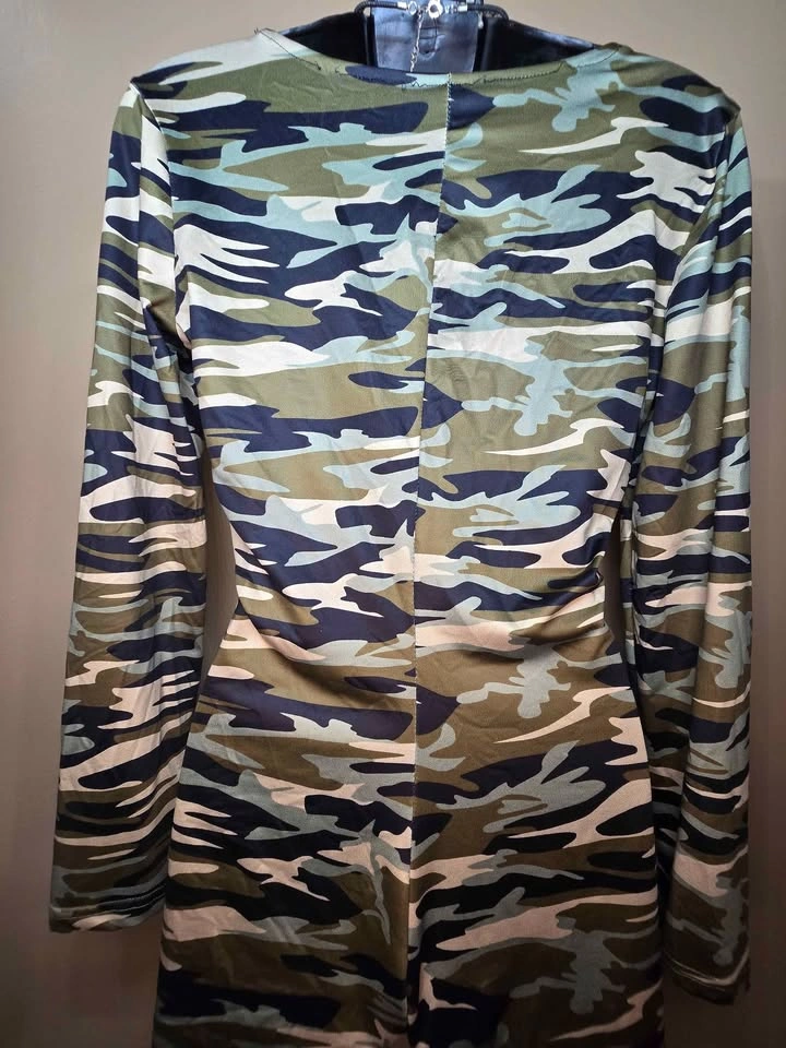 Women's Camo Long Sleeve Romper - photo 2