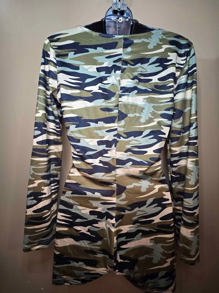 Women's Camo Long Sleeve Romper - photo 4