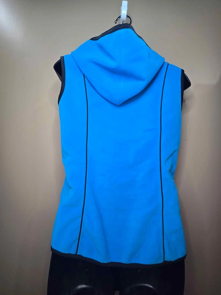 Women's Sleeveless Hooded Zip-Up Activewear Vest - Size S - photo 2