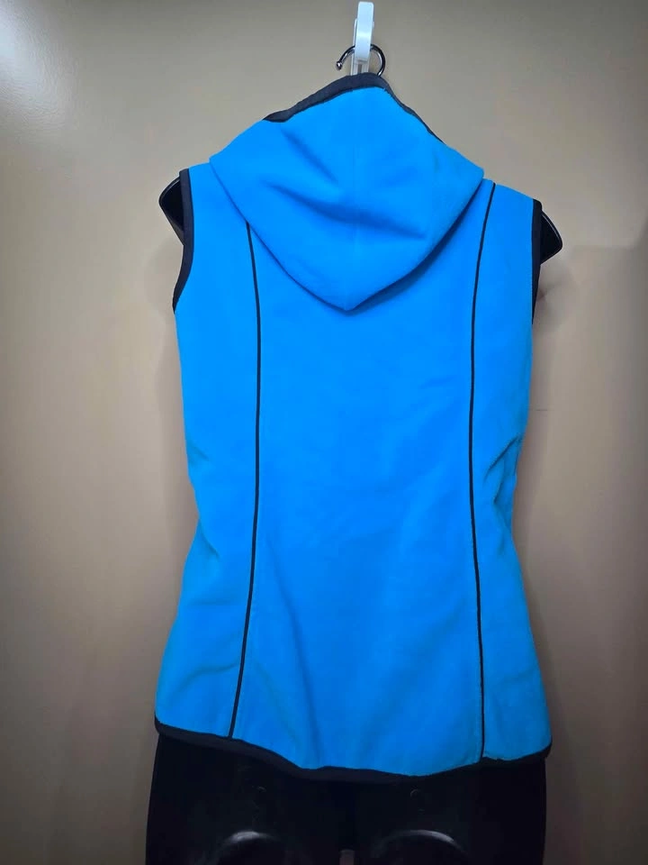Women's Sleeveless Hooded Zip-Up Activewear Vest - Size S - photo 4