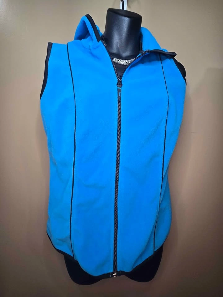 Women's Sleeveless Hooded Zip-Up Activewear Vest - Size S - photo 5