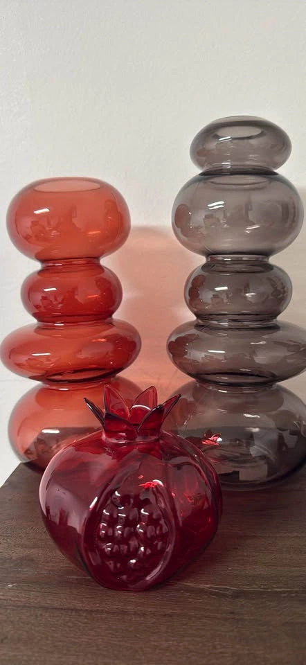 Assorted Glass Vases, Candle Holders, and Decorative Frame - photo 3