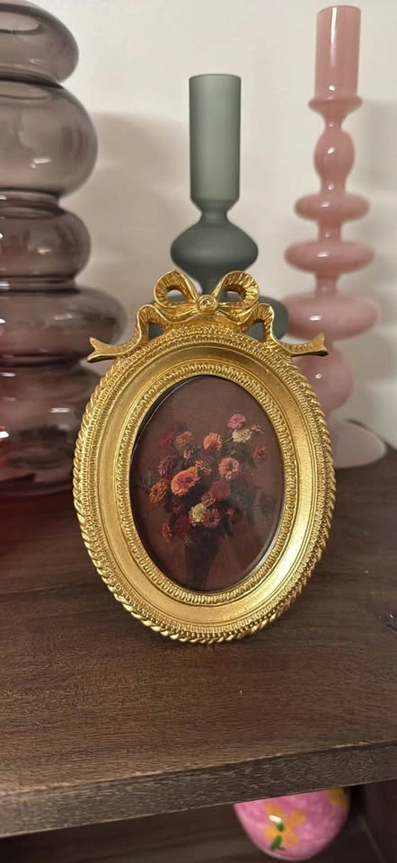 Assorted Glass Vases, Candle Holders, and Decorative Frame - photo 4