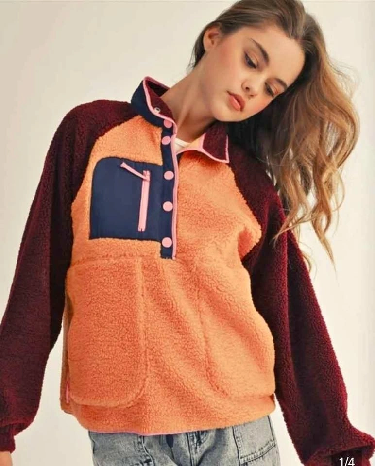 Ryan Colour Block Sherpa
