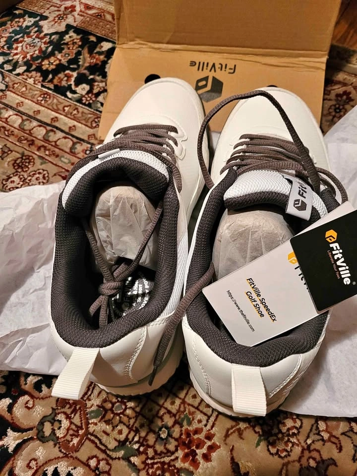 Brand New FitVille SpeedEx Men's Golf Shoes V3 – Size 12EW