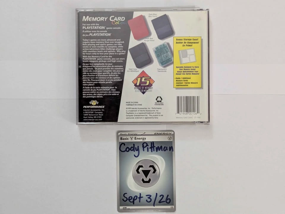 PlayStation 1 Memory Card Lot with Case - photo 4