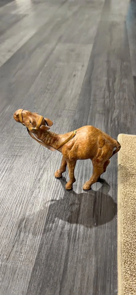 Leather Camel Figurine