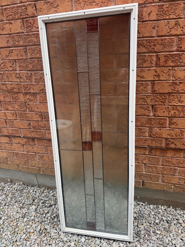 Decorative stained/ leaded glass window insert