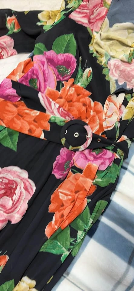 Harlequin Floral Belted Maxi Dress - photo 4