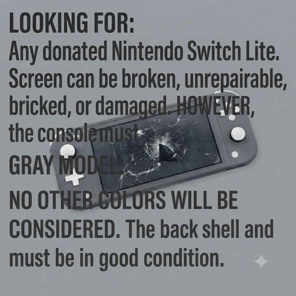 WANTED: Broken Nintendo Switch Lite (need parts to fix mine) - photo 2