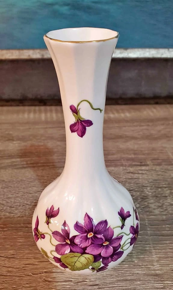 Vintage England 1960s-80's Violet Bud Vase - by Countess