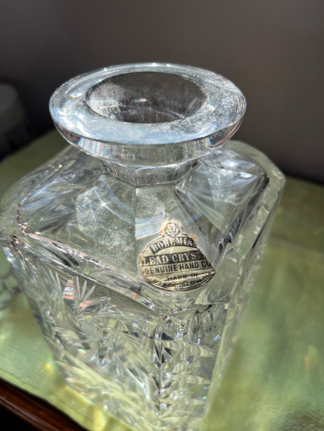 Bohemia Pinwheel Square Whiskey Decanter - photo 3