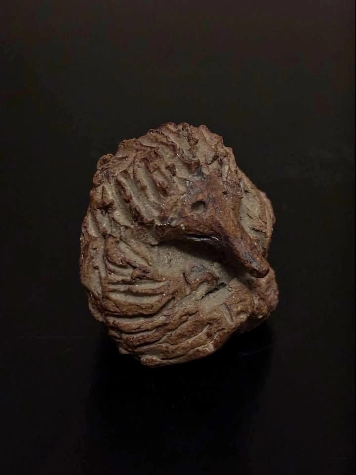 Handmade Clay Echidna Figurine