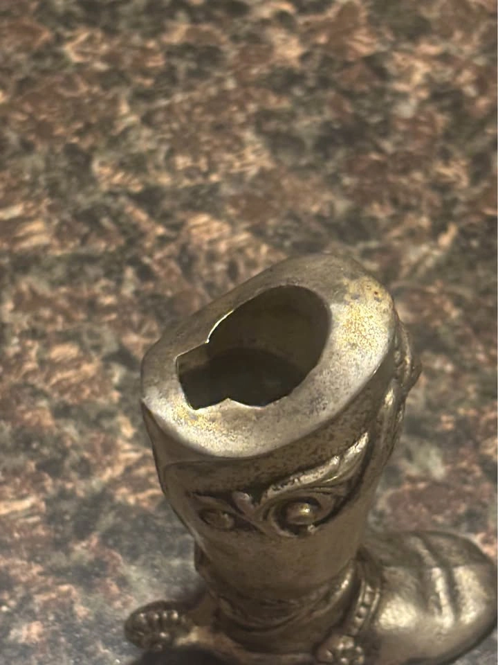 Vintage Silver-Toned Cowboy Boot lighter holder - photo 3