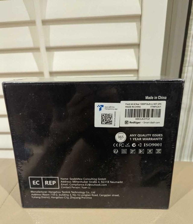 BRAND NEW REDTIGER F7NP 4K Dash Cam Front & Rear + 128GB Card - photo 2