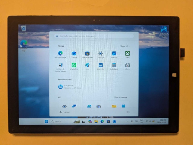 12" Microsoft Surface Pro 3 Tablet Touch I7 CPU 8G RAM 256G SSD
