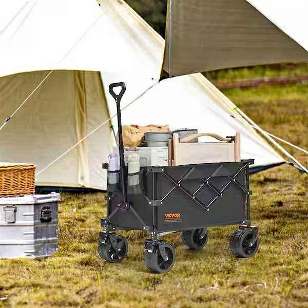 Steel Garden Cart Collapsible Folding Wagon