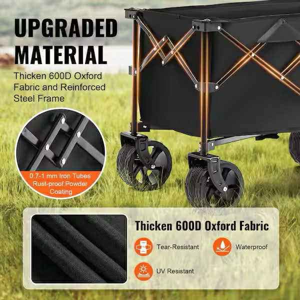 Steel Garden Cart Collapsible Folding Wagon - photo 5