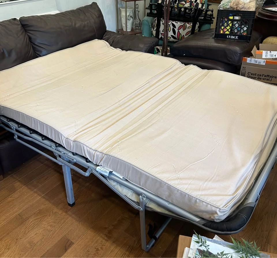 IKEA Vreta Dark Brown Leather Sofa Bed - Scarborough - photo 3