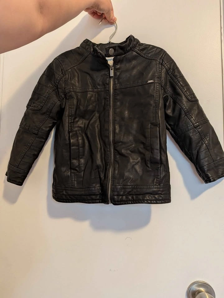 kids size 3 faux leather Jacket