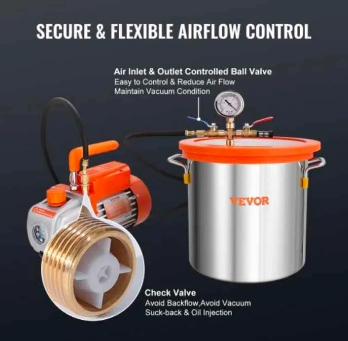 VEVOR 3 Gallon Vacuum Chamber image indicator(4)