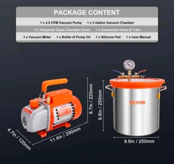 VEVOR 3 Gallon Vacuum Chamber image indicator(7)
