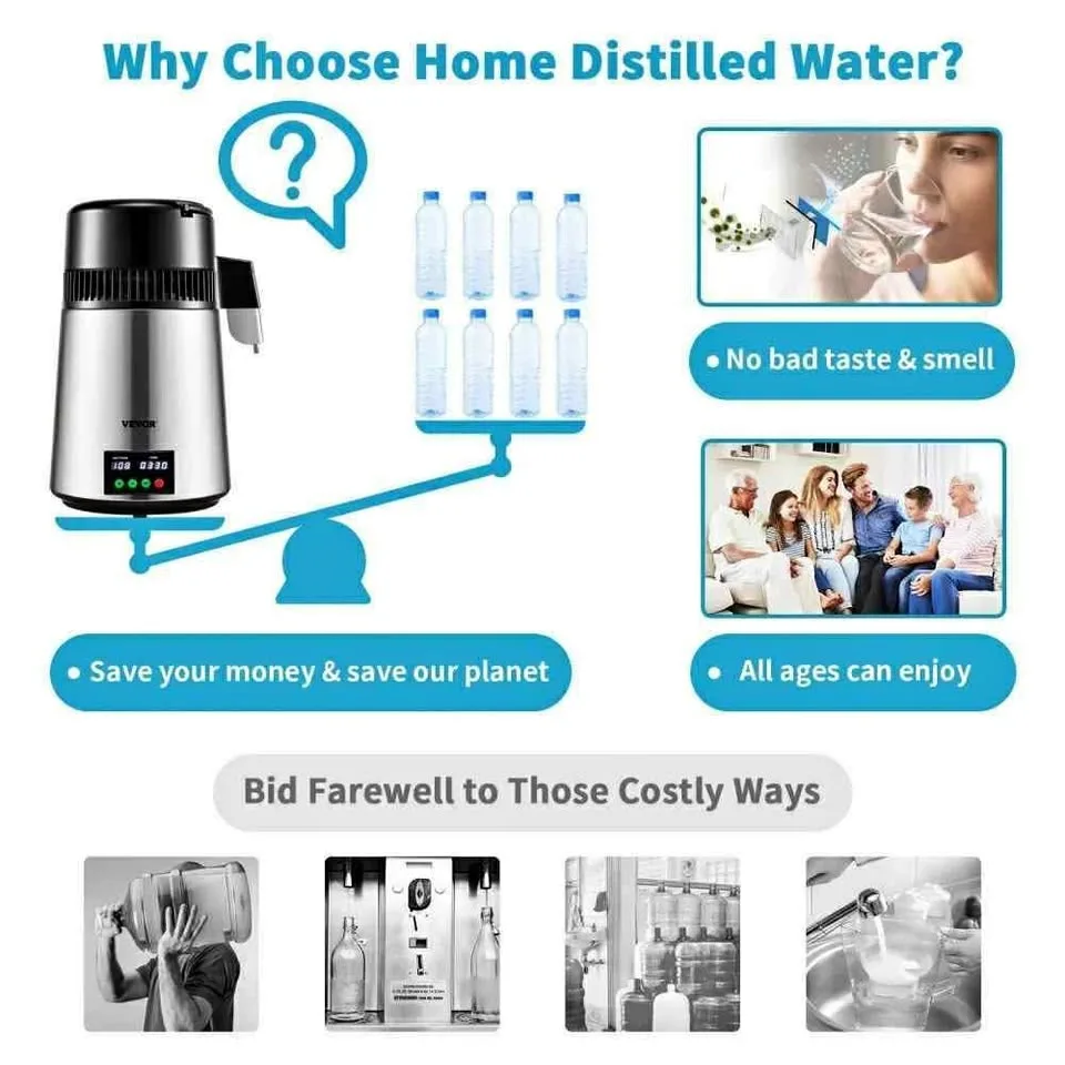VEVOR 1.1Gal Water Distiller thumbnail