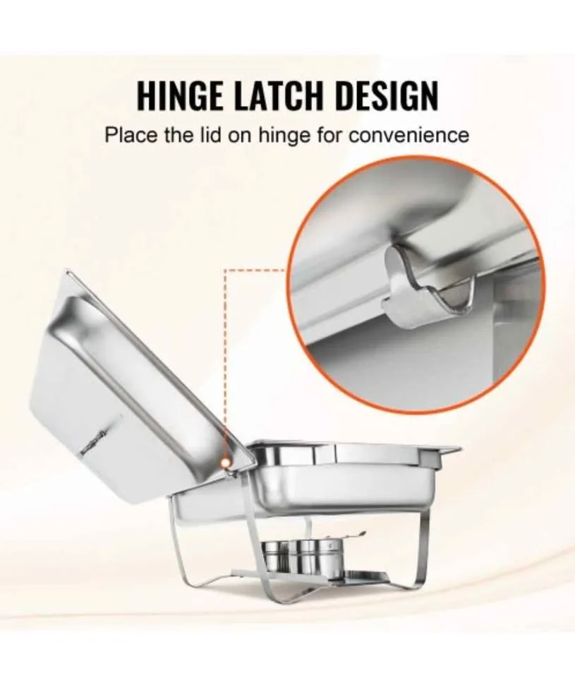 VEVOR 4-Pack Rectangle Chafing Dish Set image indicator(2)