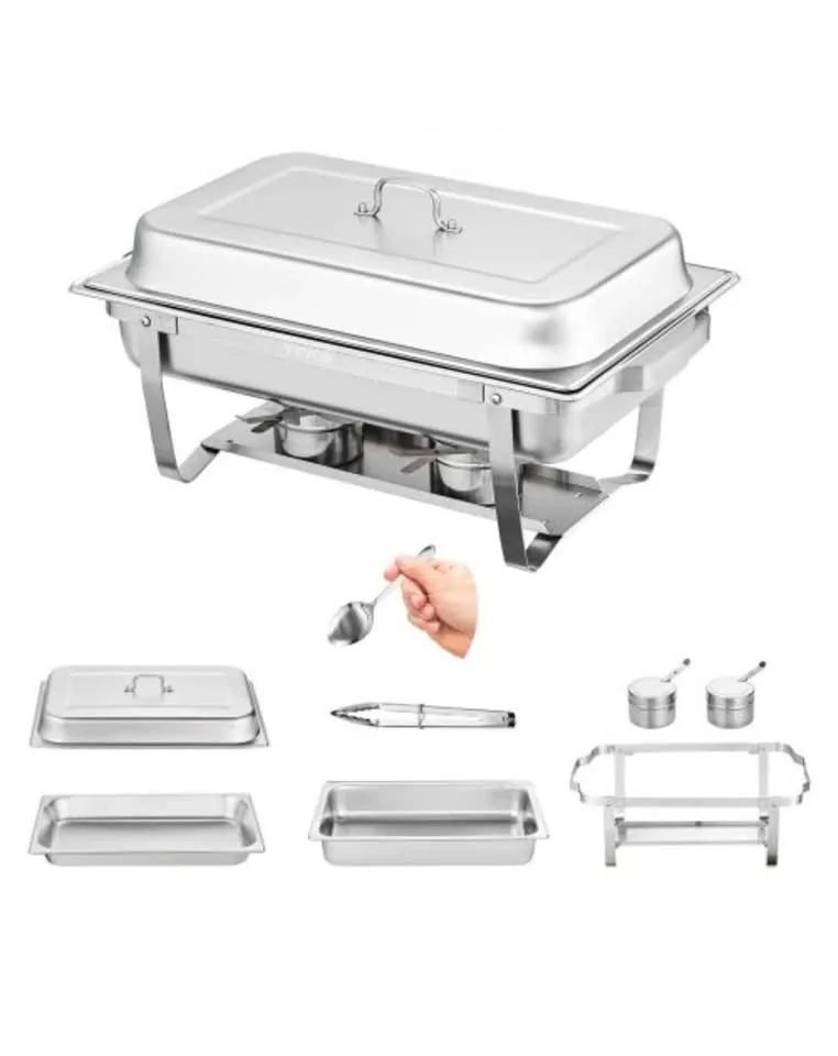 VEVOR 4-Pack Rectangle Chafing Dish Set image indicator(5)